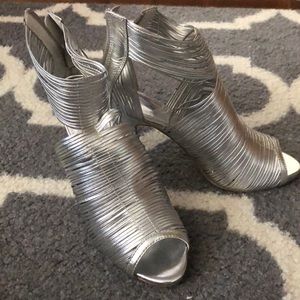 Silver ZU Stilettos - 8.5